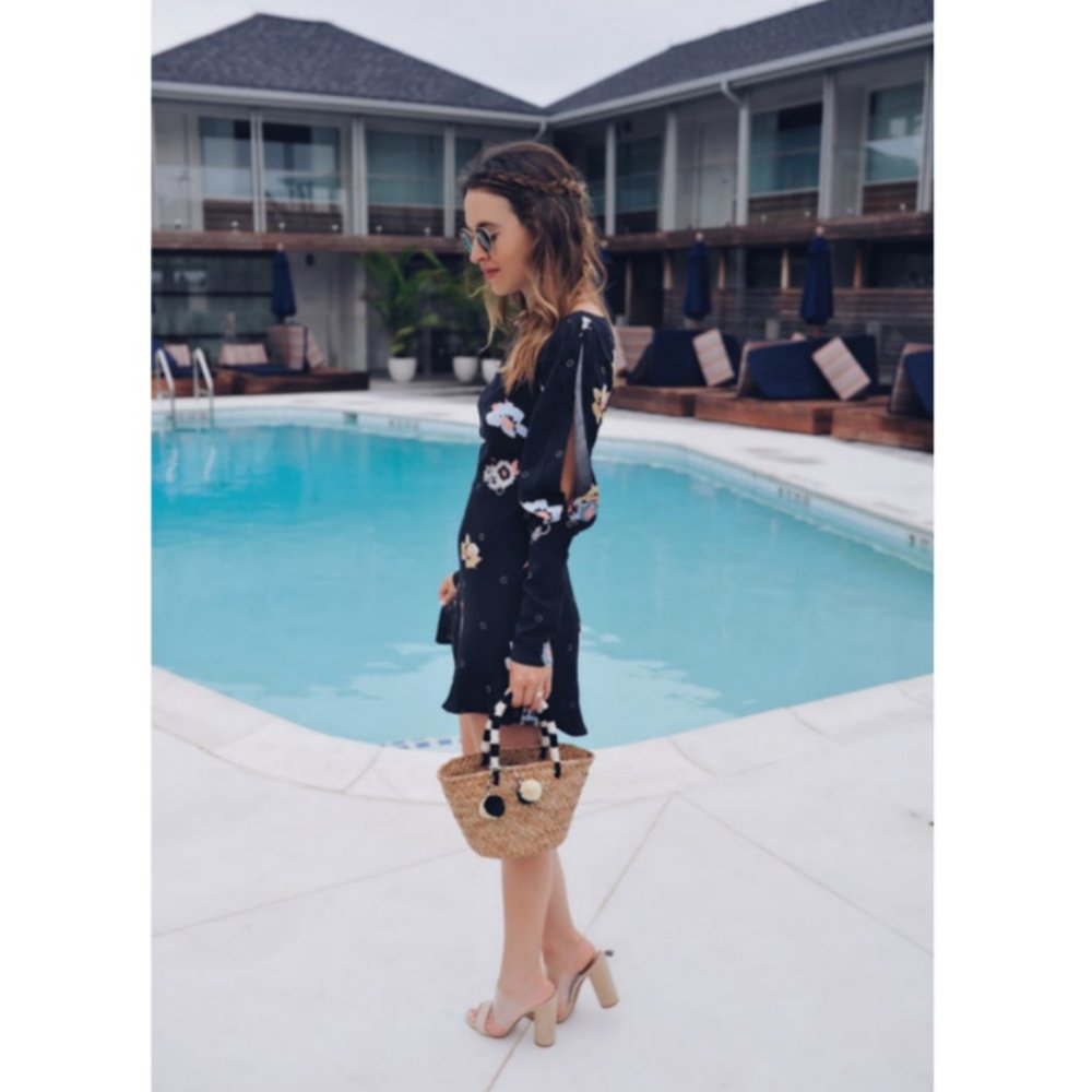 Blogger Favorite Free People Mod Retro Sunshadows Floral Mini Dress 60s 70s - 2 - Picture 2 of 14